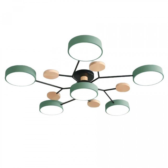Sansoti | Moderne Plafondlamp met Houten Details – LED Designlamp voor Woonkamer & Slaapkamer