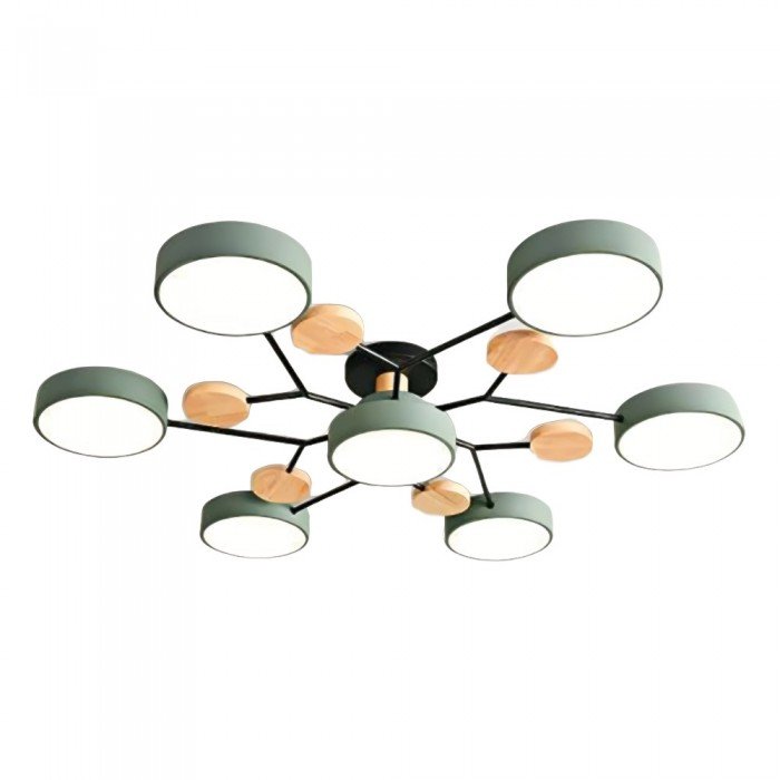 Moderne Plafondlamp met Vertakt Design – Warm LED-licht – Energiezuinig & Duurzaam – Scandinavische Sfeer voor Woonkamer, Eetkamer en Kantoor