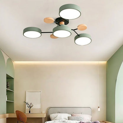 Moderne Plafondlamp met Vertakt Design – Warm LED-licht – Energiezuinig & Duurzaam – Scandinavische Sfeer voor Woonkamer, Eetkamer en Kantoor