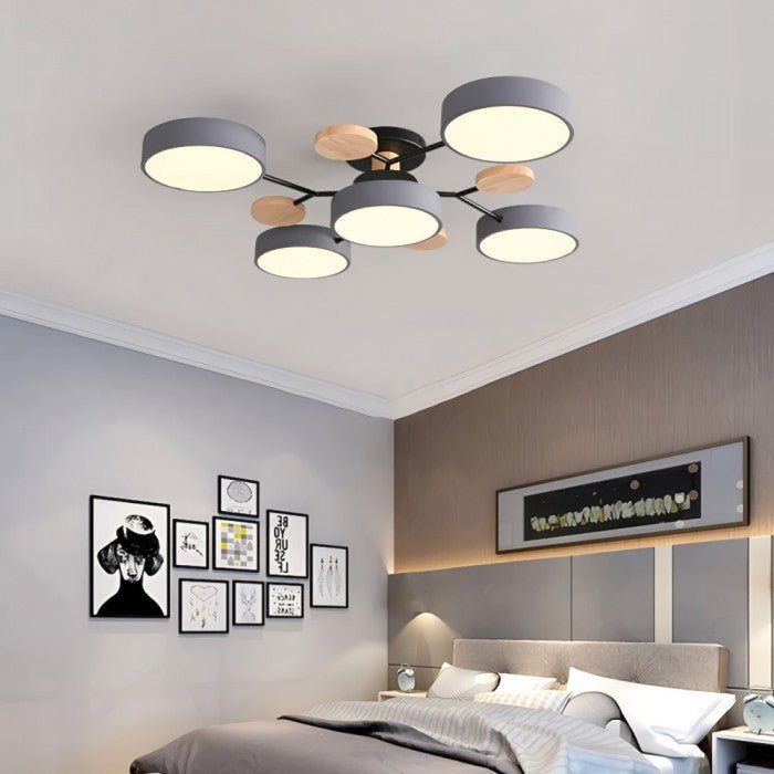 Moderne Plafondlamp met Vertakt Design – Warm LED-licht – Energiezuinig & Duurzaam – Scandinavische Sfeer voor Woonkamer, Eetkamer en Kantoor