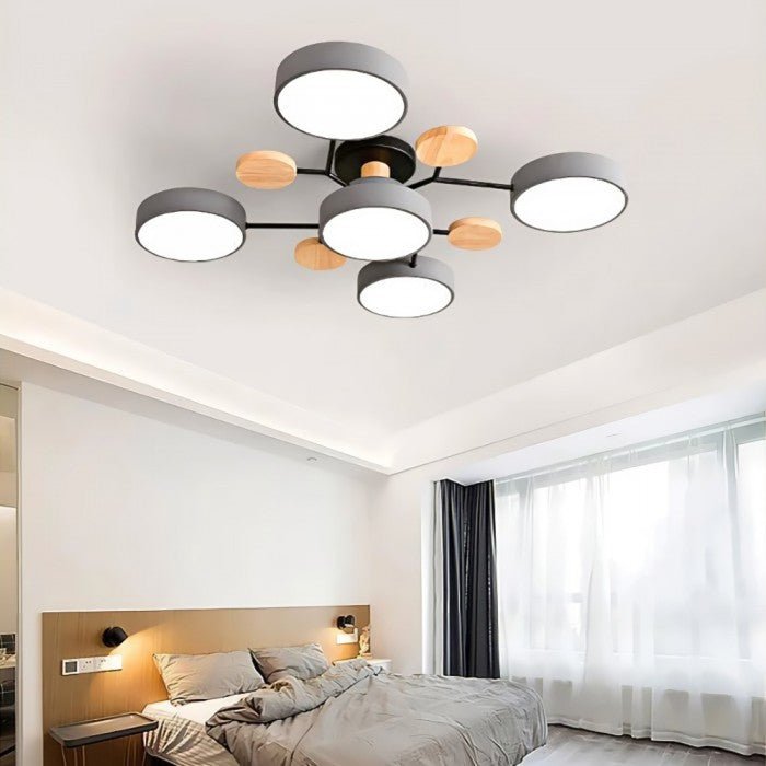 Moderne Plafondlamp met Vertakt Design – Warm LED-licht – Energiezuinig & Duurzaam – Scandinavische Sfeer voor Woonkamer, Eetkamer en Kantoor