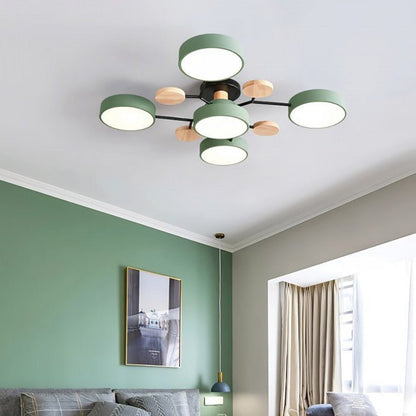 Moderne Plafondlamp met Vertakt Design – Warm LED-licht – Energiezuinig & Duurzaam – Scandinavische Sfeer voor Woonkamer, Eetkamer en Kantoor