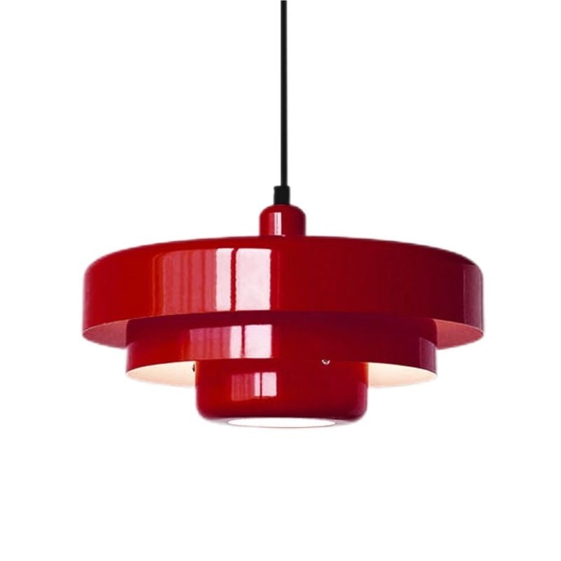 Hanglamp Ijzer Bauhaus Industrieel Oranje Goud Zwart 35cm Pendellamp Eetkamer Slaapkamer