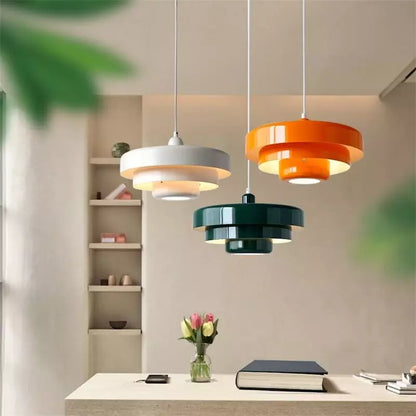 Hanglamp Ijzer Bauhaus Industrieel Oranje Goud Zwart 35cm Pendellamp Eetkamer Slaapkamer