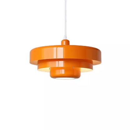 Hanglamp Ijzer Bauhaus Industrieel Oranje Goud Zwart 35cm Pendellamp Eetkamer Slaapkamer
