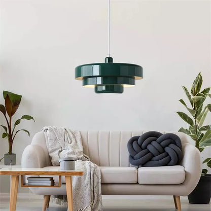 Hanglamp Ijzer Bauhaus Industrieel Oranje Goud Zwart 35cm Pendellamp Eetkamer Slaapkamer