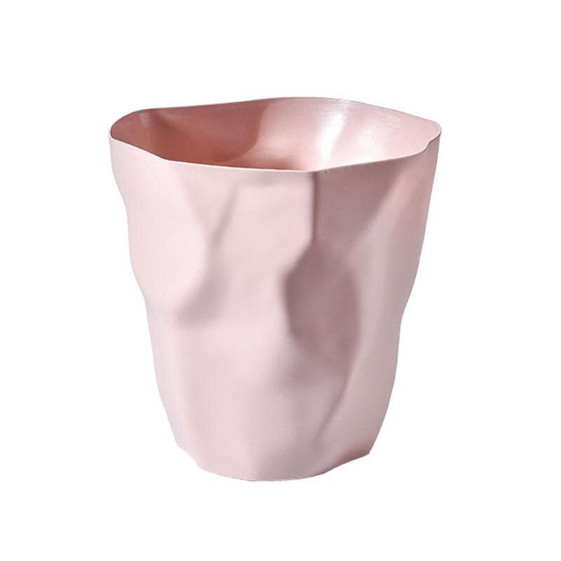 Prullenbak Kunststof 27cm Wit Minimalistisch Scandinavisch Design Badkamer Kantoor Afvalbak Compact Moderne Vorm