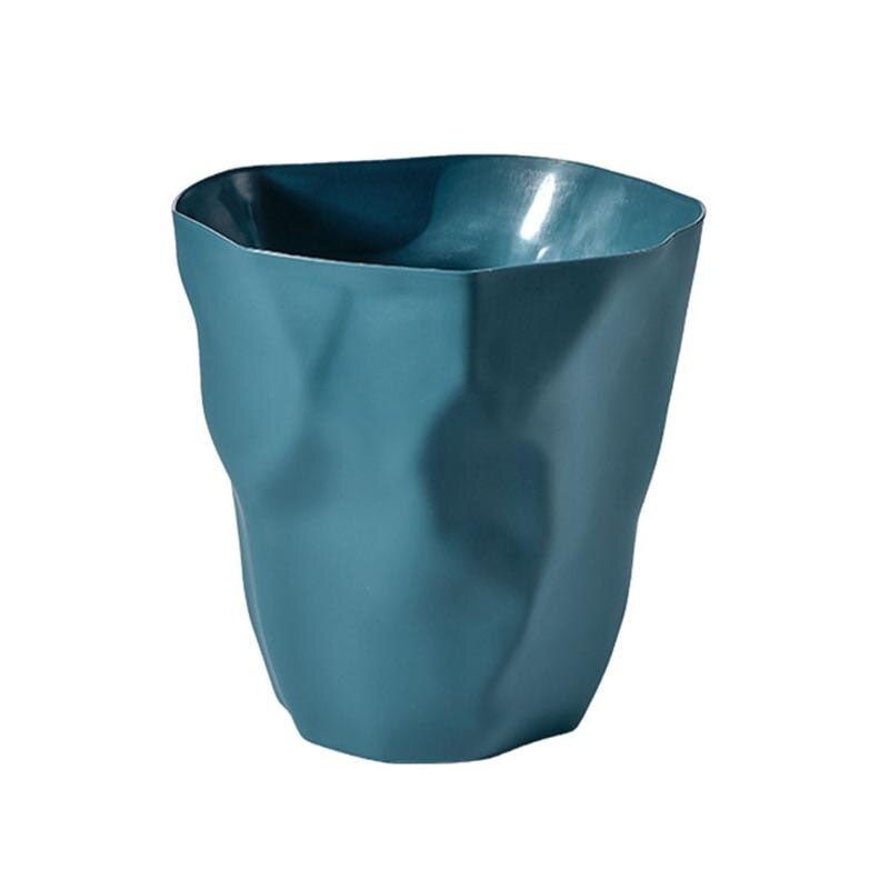 Prullenbak Kunststof 27cm Wit Minimalistisch Scandinavisch Design Badkamer Kantoor Afvalbak Compact Moderne Vorm