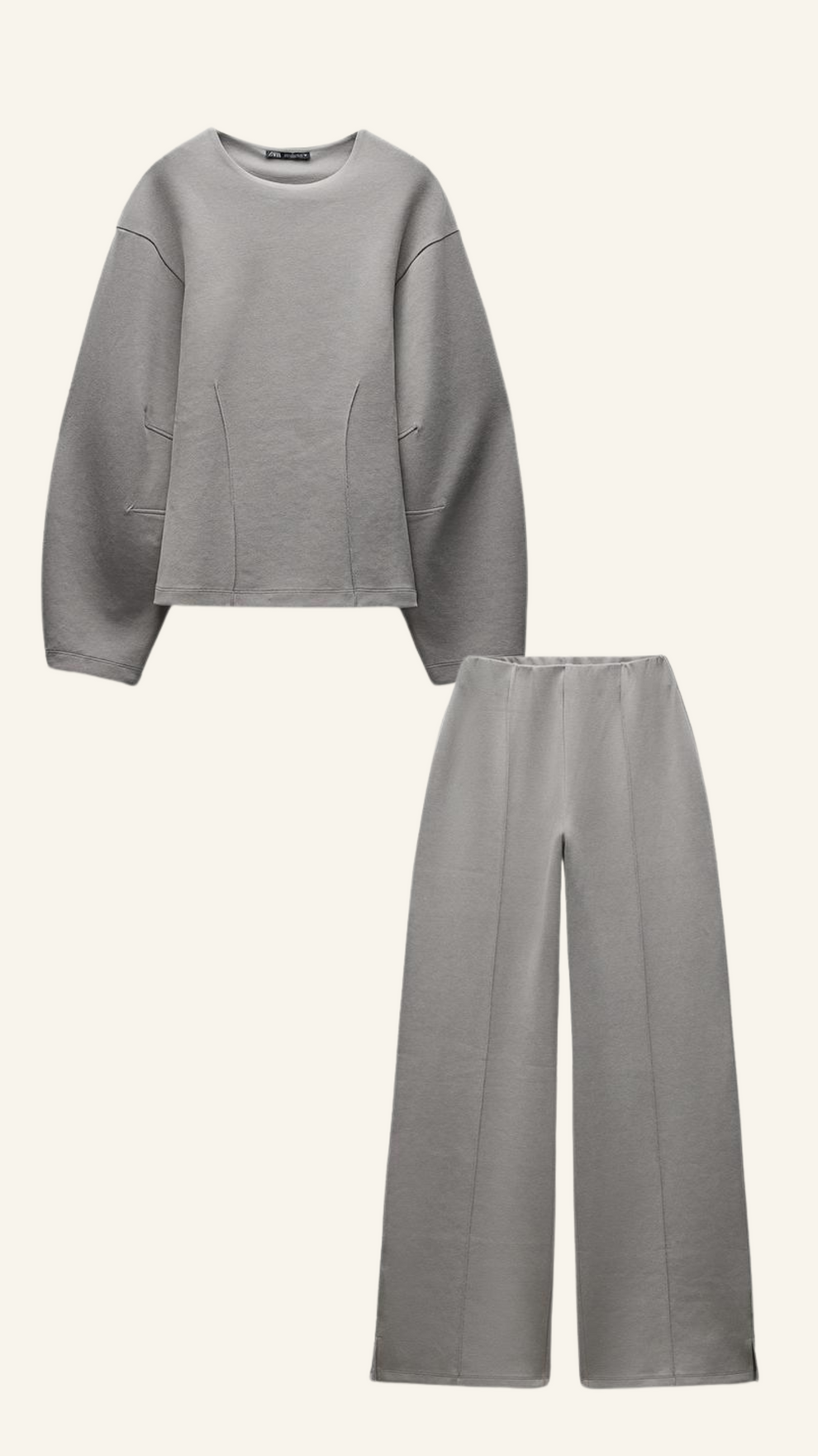 Dames Lounge Set Oversized - Zachte Wijde Broek en Top