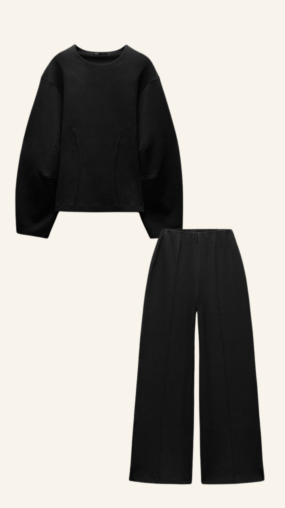 Dames Lounge Set Oversized - Zachte Wijde Broek en Top