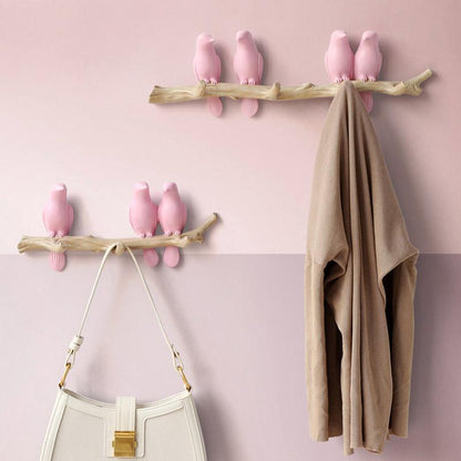 Decoratieve Wandhaak met Vogelontwerp – Harskunst voor Hal, Slaapkamer en Badkamer – Stijlvolle Opbergoplossing met Natuurlijke Charme