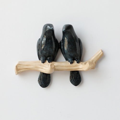 Decoratieve Wandhaak met Vogelontwerp – Harskunst voor Hal, Slaapkamer en Badkamer – Stijlvolle Opbergoplossing met Natuurlijke Charme