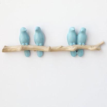 Decoratieve Wandhaak met Vogelontwerp – Harskunst voor Hal, Slaapkamer en Badkamer – Stijlvolle Opbergoplossing met Natuurlijke Charme