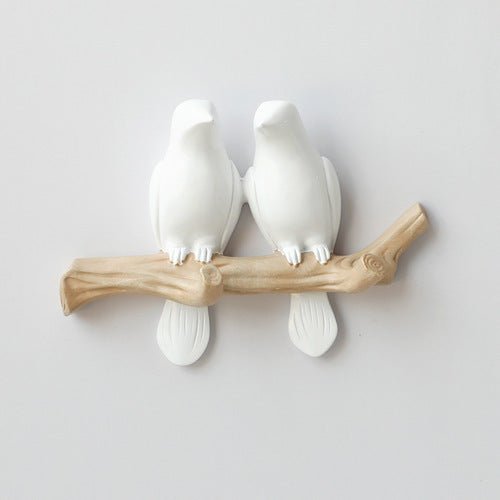 Decoratieve Wandhaak met Vogelontwerp – Harskunst voor Hal, Slaapkamer en Badkamer – Stijlvolle Opbergoplossing met Natuurlijke Charme