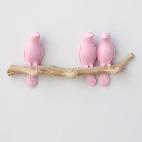 Decoratieve Wandhaak met Vogelontwerp – Harskunst voor Hal, Slaapkamer en Badkamer – Stijlvolle Opbergoplossing met Natuurlijke Charme