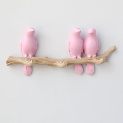 Decoratieve Wandhaak met Vogelontwerp – Harskunst voor Hal, Slaapkamer en Badkamer – Stijlvolle Opbergoplossing met Natuurlijke Charme