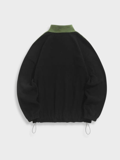 NY Vintage Zipper in de kleur Groen voor dames in stijl ideaal voor de herfst.