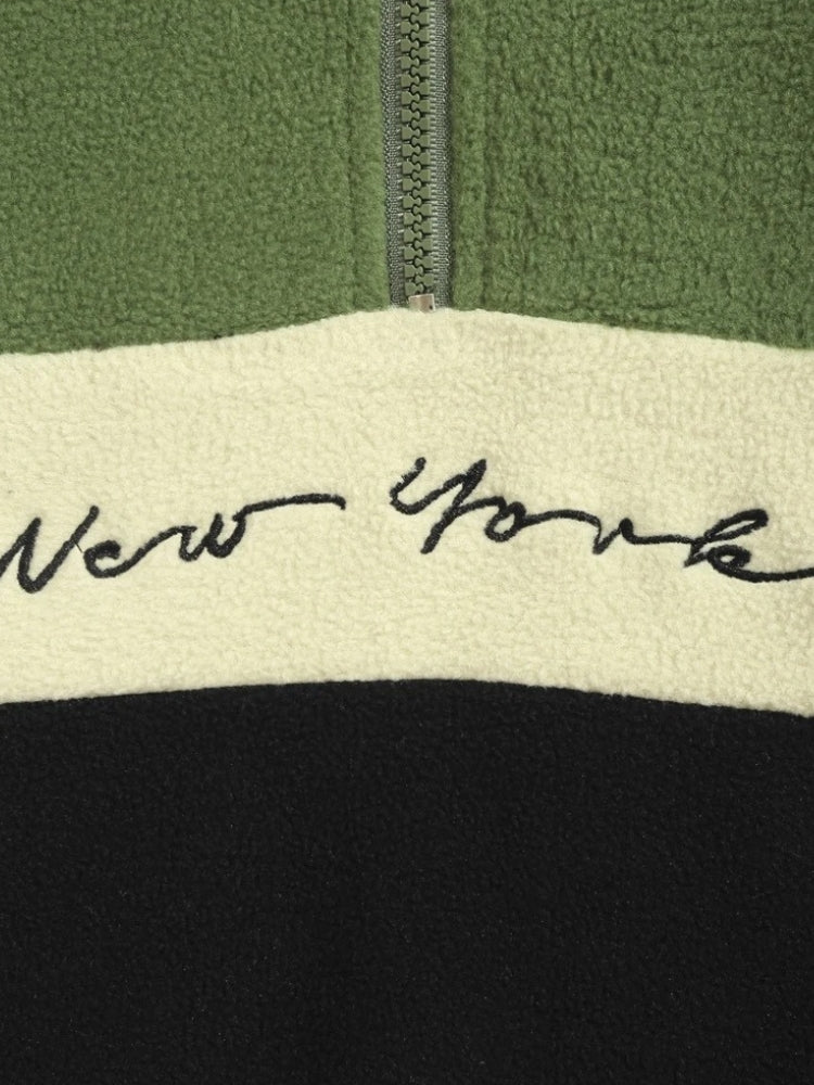NY Vintage Zipper in de kleur Groen voor dames in stijl ideaal voor de herfst.