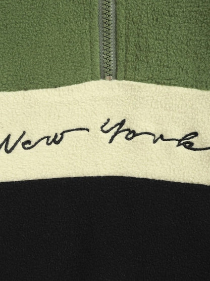 NY Vintage Zipper in de kleur Groen voor dames in stijl ideaal voor de herfst.