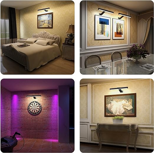 Draadloze Schilderijlamp Met Verstelbare Arm En Afstandsbediening Voor Kunstverlichting En Wanddecoratie