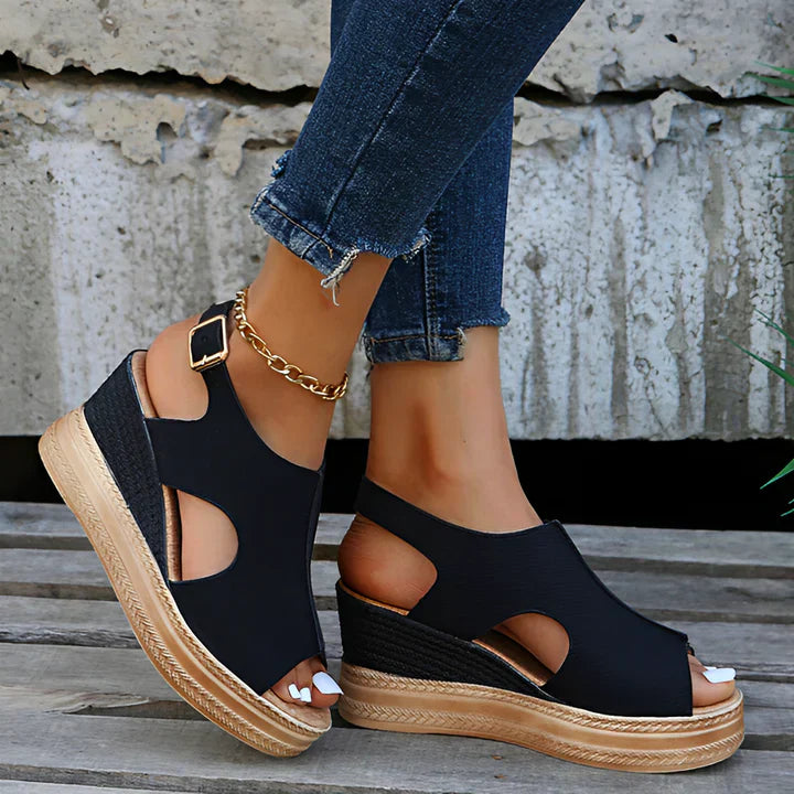 Vrouwensandalen met Sleehak Stijlvol Celeste