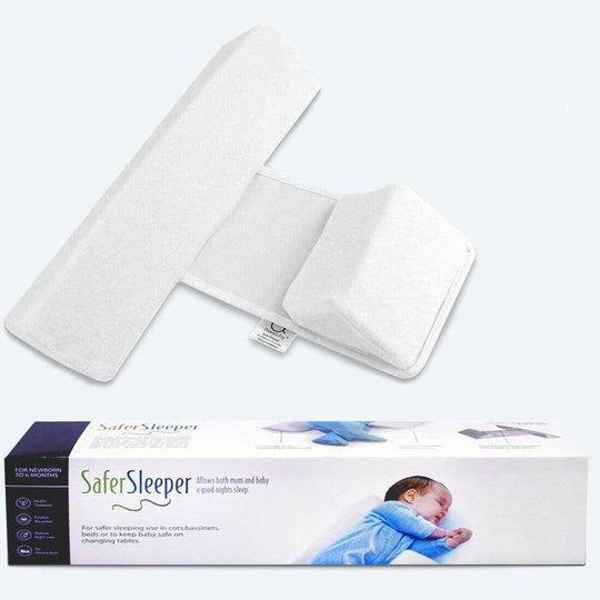 Baby Zijslaap Positiekussen – Driehoekig Antirol Kussen met Verstelbare Breedte – Zacht Memory Foam – Ademend & Wasbaar – Voor Pasgeborenen tot 12 Maanden