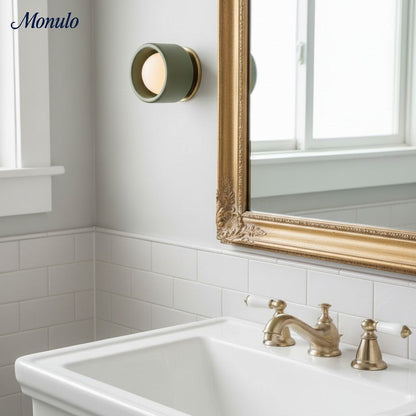 Keramische Ronde Wandlamp Wit Minimalistisch Flush Mount Verlichting voor Hal en Gang
