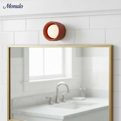 Keramische Ronde Wandlamp Wit Minimalistisch Flush Mount Verlichting voor Hal en Gang