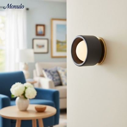Keramische Ronde Wandlamp Wit Minimalistisch Flush Mount Verlichting voor Hal en Gang