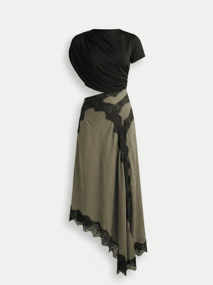 Dames en Maxi Rok Set Kant Elegant