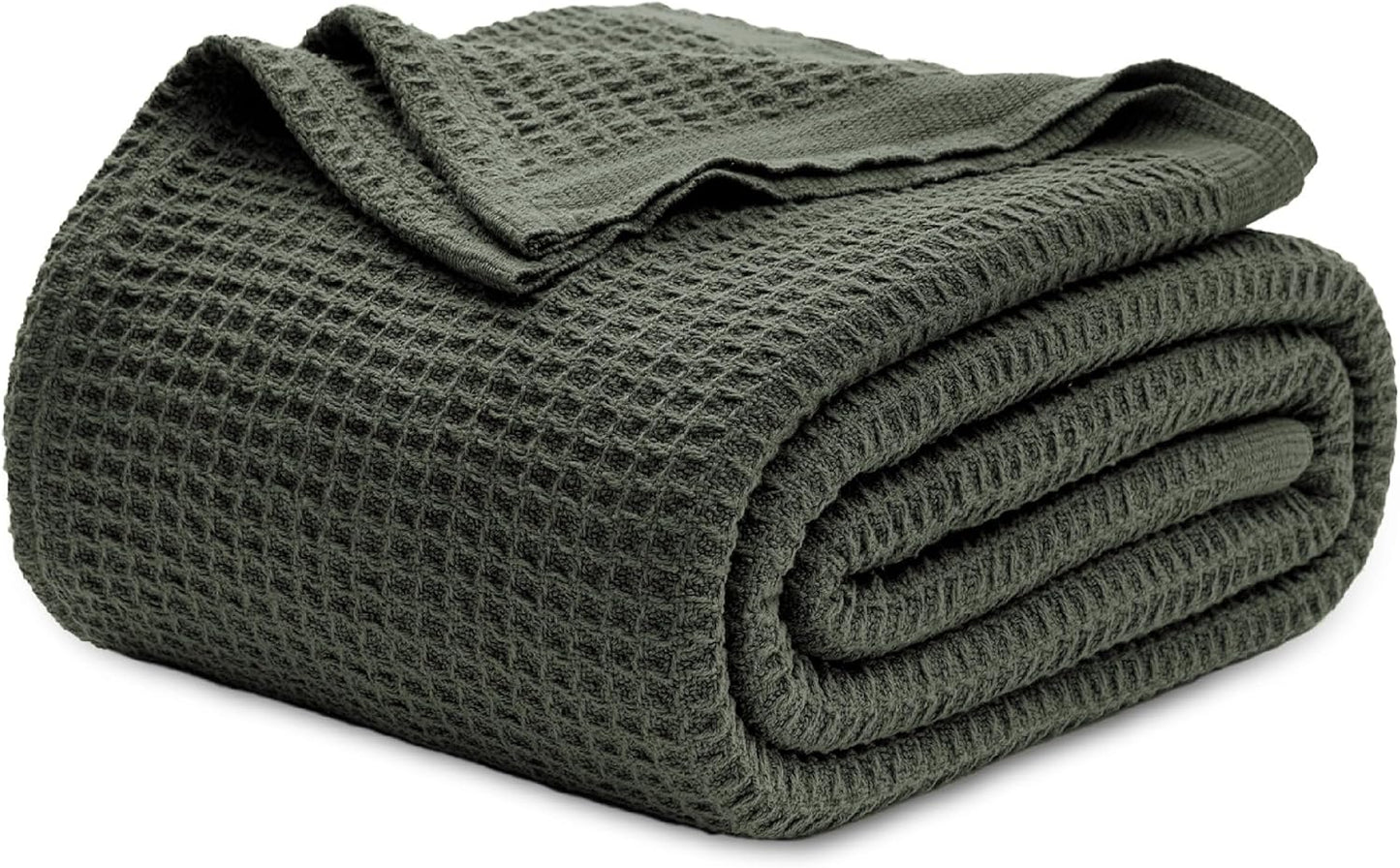Lichtgewicht Katoenen Wafelplaid Tweepersoonsbed Zacht Ademend Deken Scandinavisch Design 90x90 cm Woonkamer