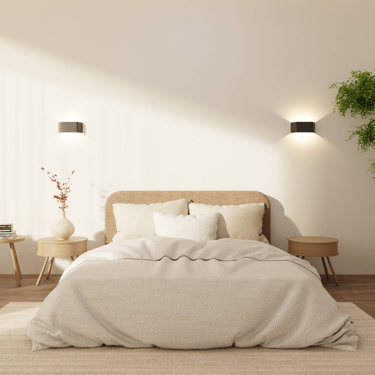 Moderne wandlamp met warm 2700k licht en ip54 bescherming voor binnen en buiten