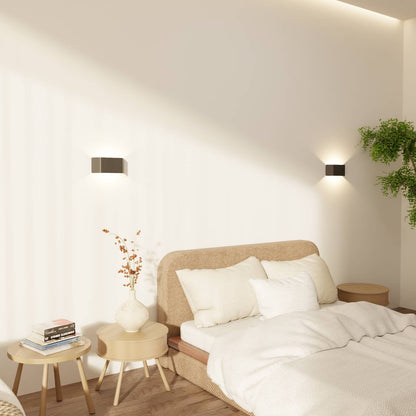 Moderne wandlamp met warm 2700k licht en ip54 bescherming voor binnen en buiten