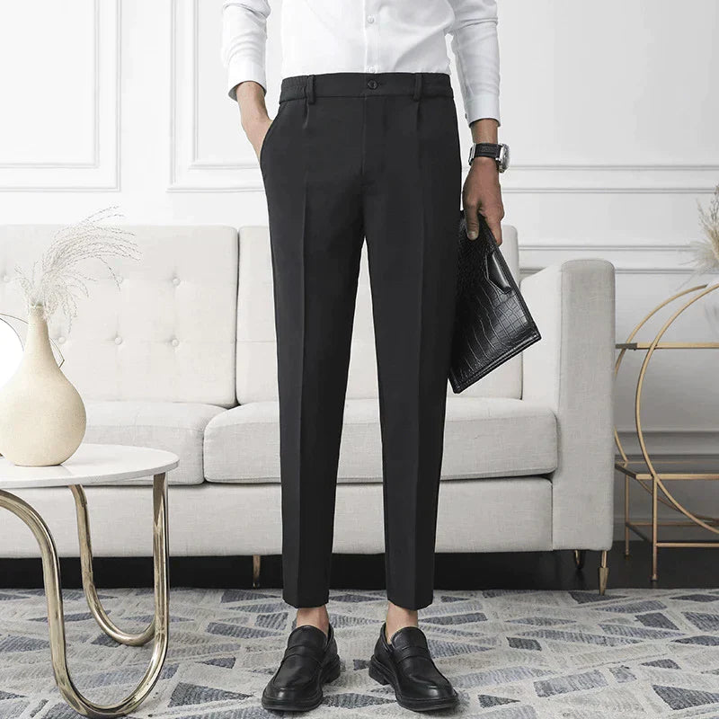 Oneal | Stretch pantalon in de kleur Beige voor heren in Formal stijl geschikt voor alle seizoenen.