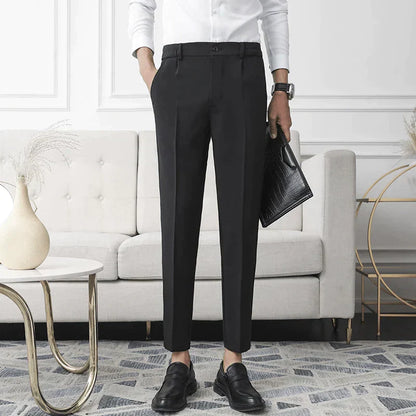 Oneal | Stretch pantalon in de kleur Beige voor heren in Formal stijl geschikt voor alle seizoenen.