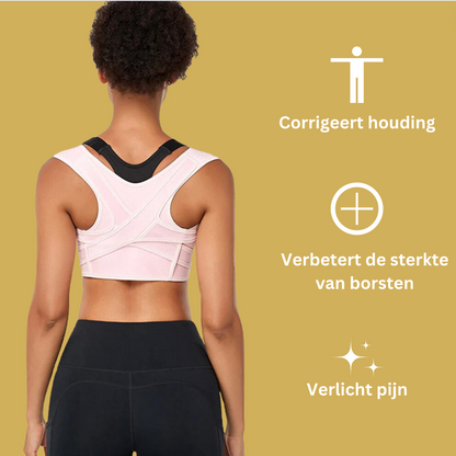 Corrigerend Rugsteun Vest – Onzichtbaar Ondergoed voor Rechte Houding en Verlichte Nek-, Schouder- en Rugpijn | Ademend Comfort voor Dagelijks Gebruik