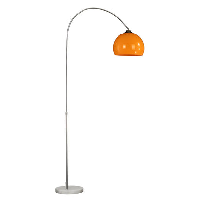 Moderne Boog Vloerlamp met Acryl Koepelkap en Metalen Frame 220 cm Hoog voor Woonkamer en Leeshoek