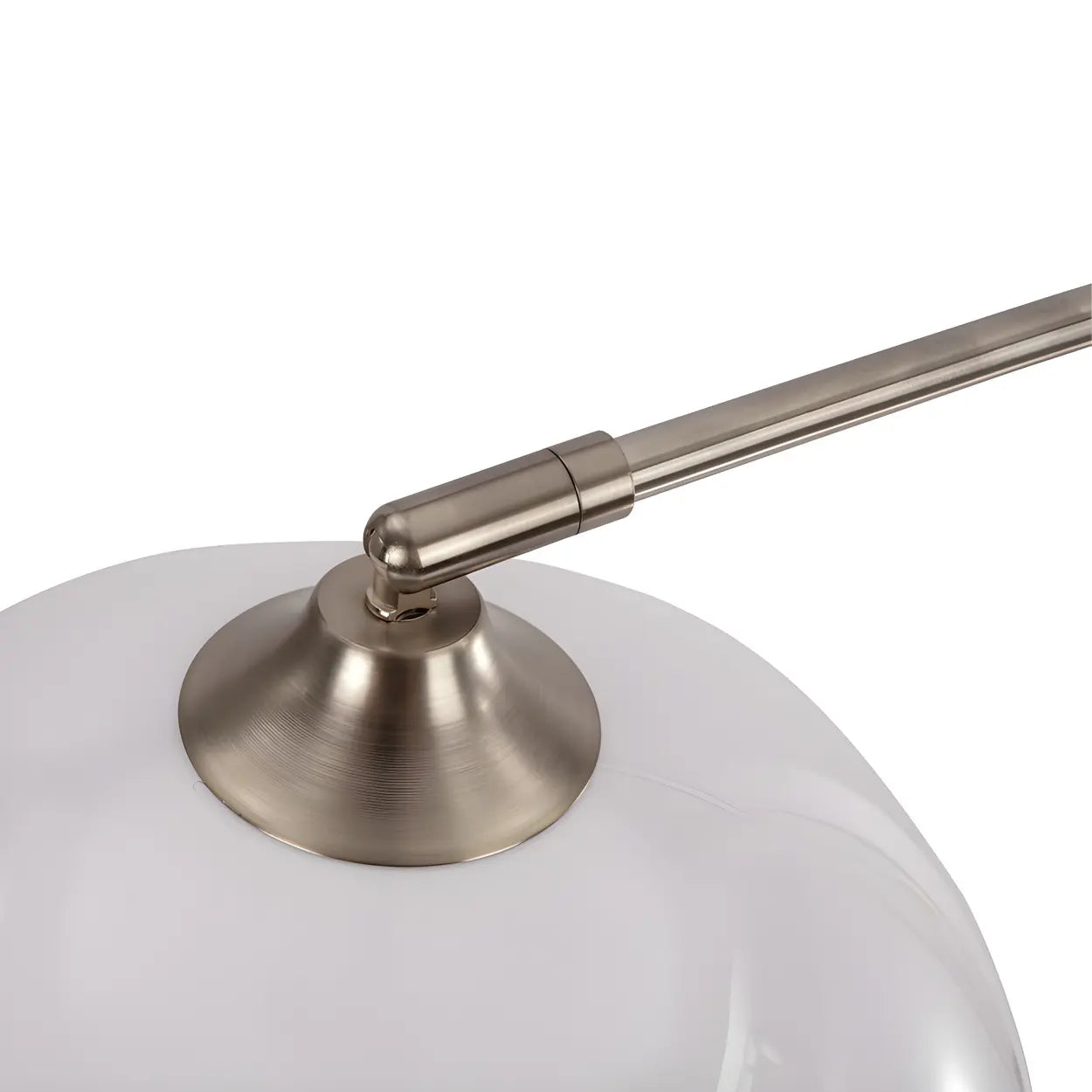 Moderne Boog Vloerlamp met Acryl Koepelkap en Metalen Frame 220 cm Hoog voor Woonkamer en Leeshoek