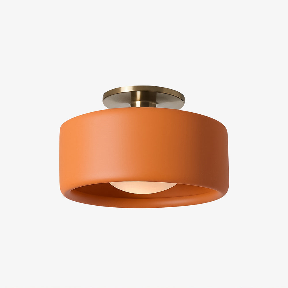 Porseleinen Plafondlamp met Strakke Montage – Moderne Lage Profiellamp Keramiek Opbouwverlichting