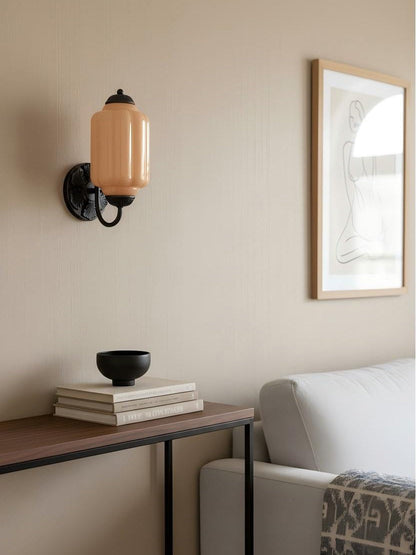 Melkglazen Wandlamp Eloise voor Hal en Slaapkamer | Vintage Wandverlichting met Melkwit Glas