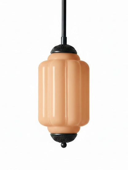 Vintage Glazen Hanglamp met Nostalgische Uitstraling – Verfijnde Verlichting voor Eetkamer en Keuken