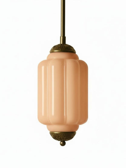 Vintage Glazen Hanglamp met Nostalgische Uitstraling – Verfijnde Verlichting voor Eetkamer en Keuken