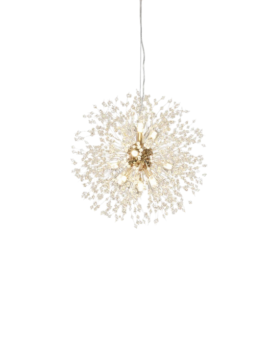 Stervormige Kroonluchter met Metalen Takken Goud Zilver voor Woonkamer Eetkamer Modern Interieur Hanglamp Plafondverlichting 40-60cm