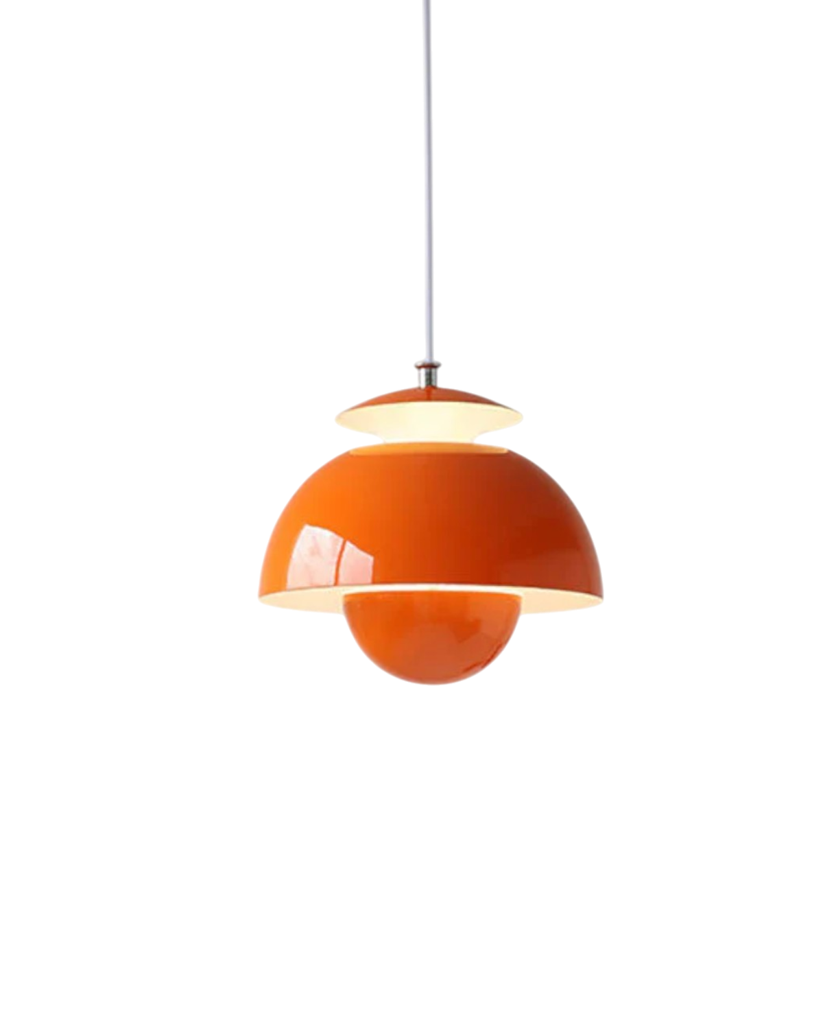 Minimalistische Hanglamp Wit Rond Design Scandinavisch Interieur Eetkamer Slaapkamer Woonkamer Sfeerverlichting