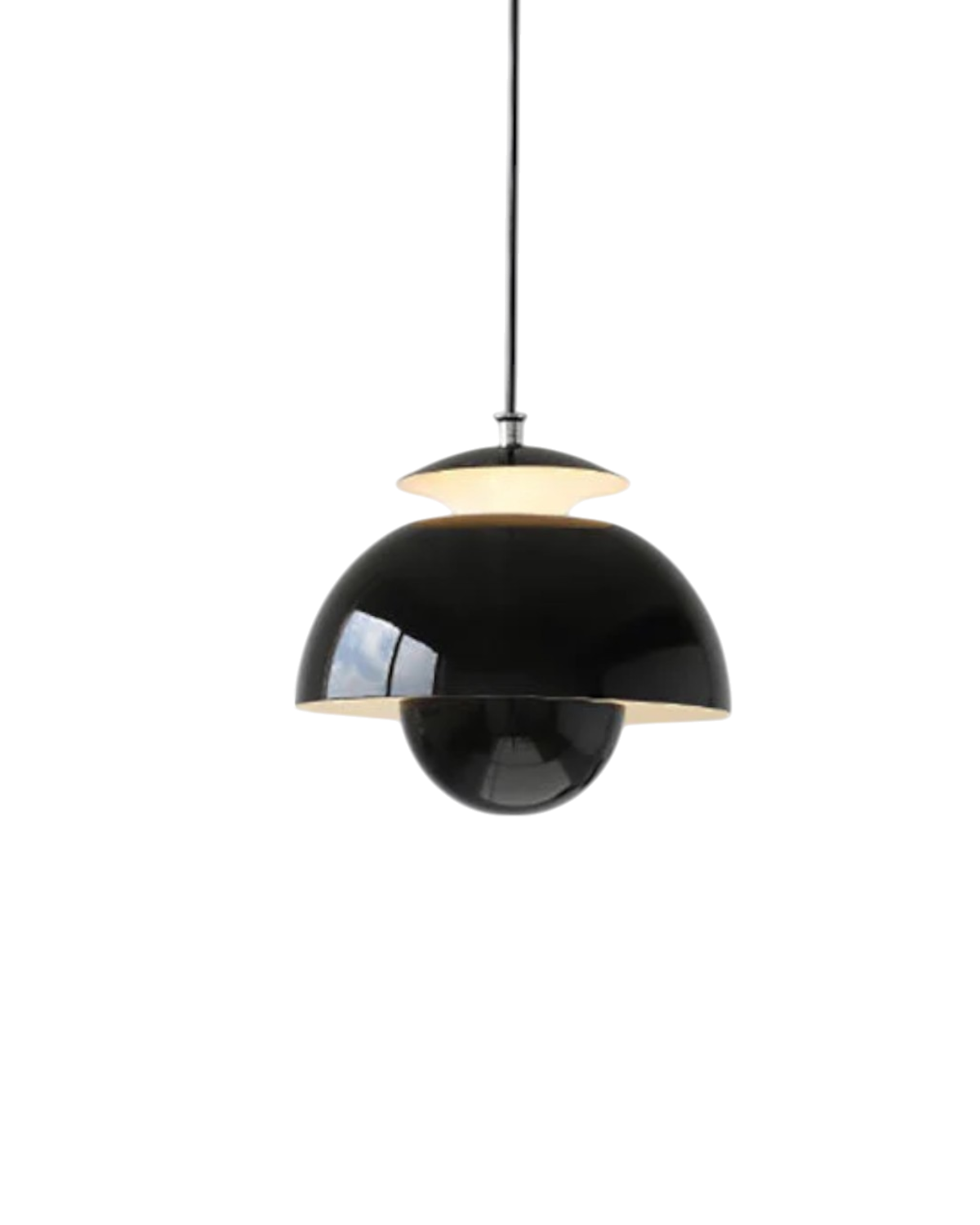 Minimalistische Hanglamp Wit Rond Design Scandinavisch Interieur Eetkamer Slaapkamer Woonkamer Sfeerverlichting