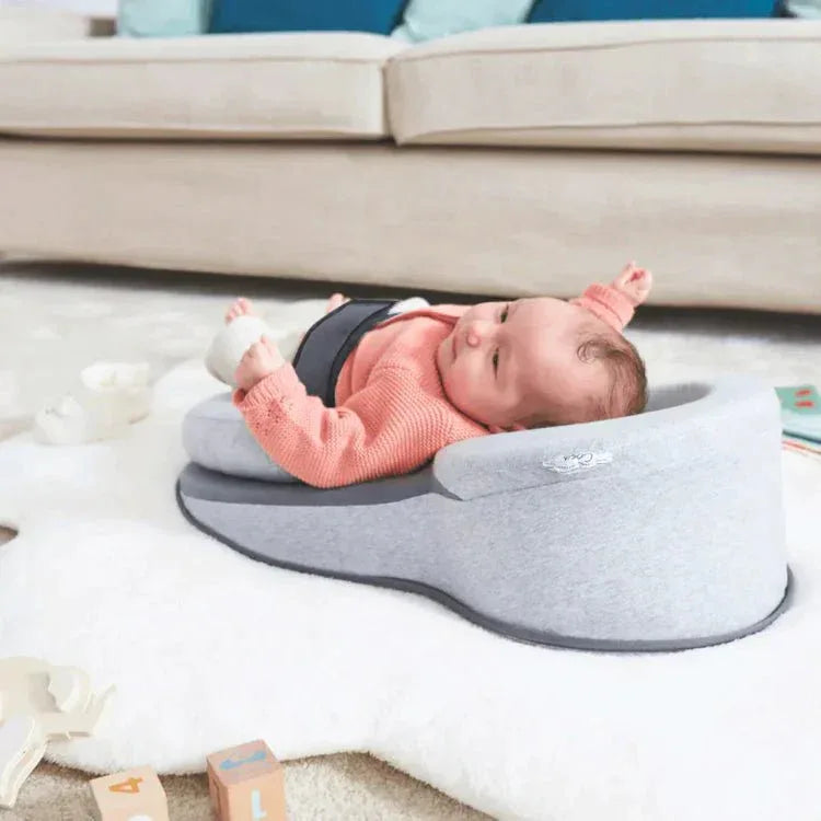 Wigkussen Baby Anti-Reflux 15° Inclinatie Ademend Katoen Afneembare Hoes 58x36cm Grijs Veilig Slapen