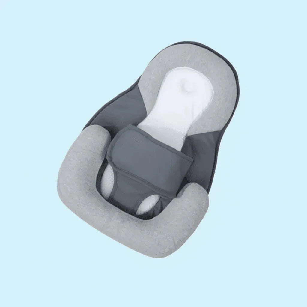 Wigkussen Baby Anti-Reflux 15° Inclinatie Ademend Katoen Afneembare Hoes 58x36cm Grijs Veilig Slapen