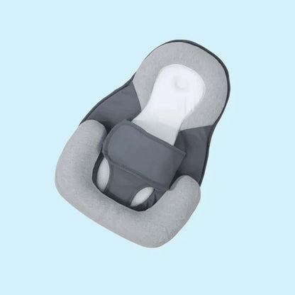 Wigkussen Baby Anti-Reflux 15° Inclinatie Ademend Katoen Afneembare Hoes 58x36cm Grijs Veilig Slapen