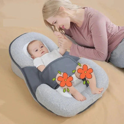 Wigkussen Baby Anti-Reflux 15° Inclinatie Ademend Katoen Afneembare Hoes 58x36cm Grijs Veilig Slapen