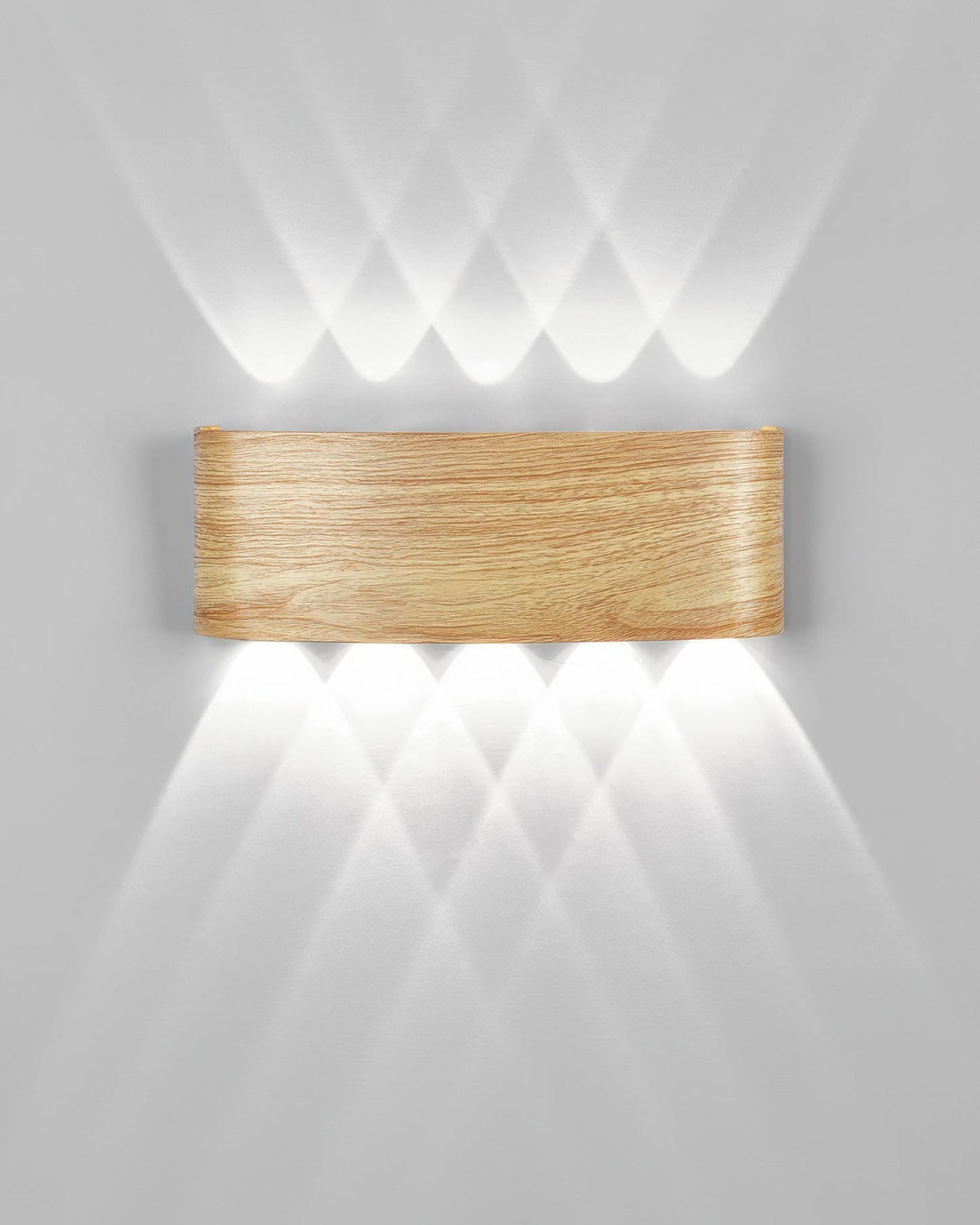 Wandlamp LED houtlook 10W warm wit 3000K binnen buiten IP65 wandverlichting modern design